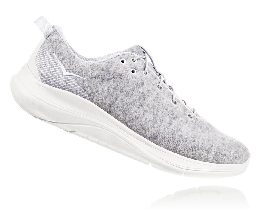 Zapatillas Running Hoka One One Mujer - Hupana Flow Wool - Gris - WTL931285